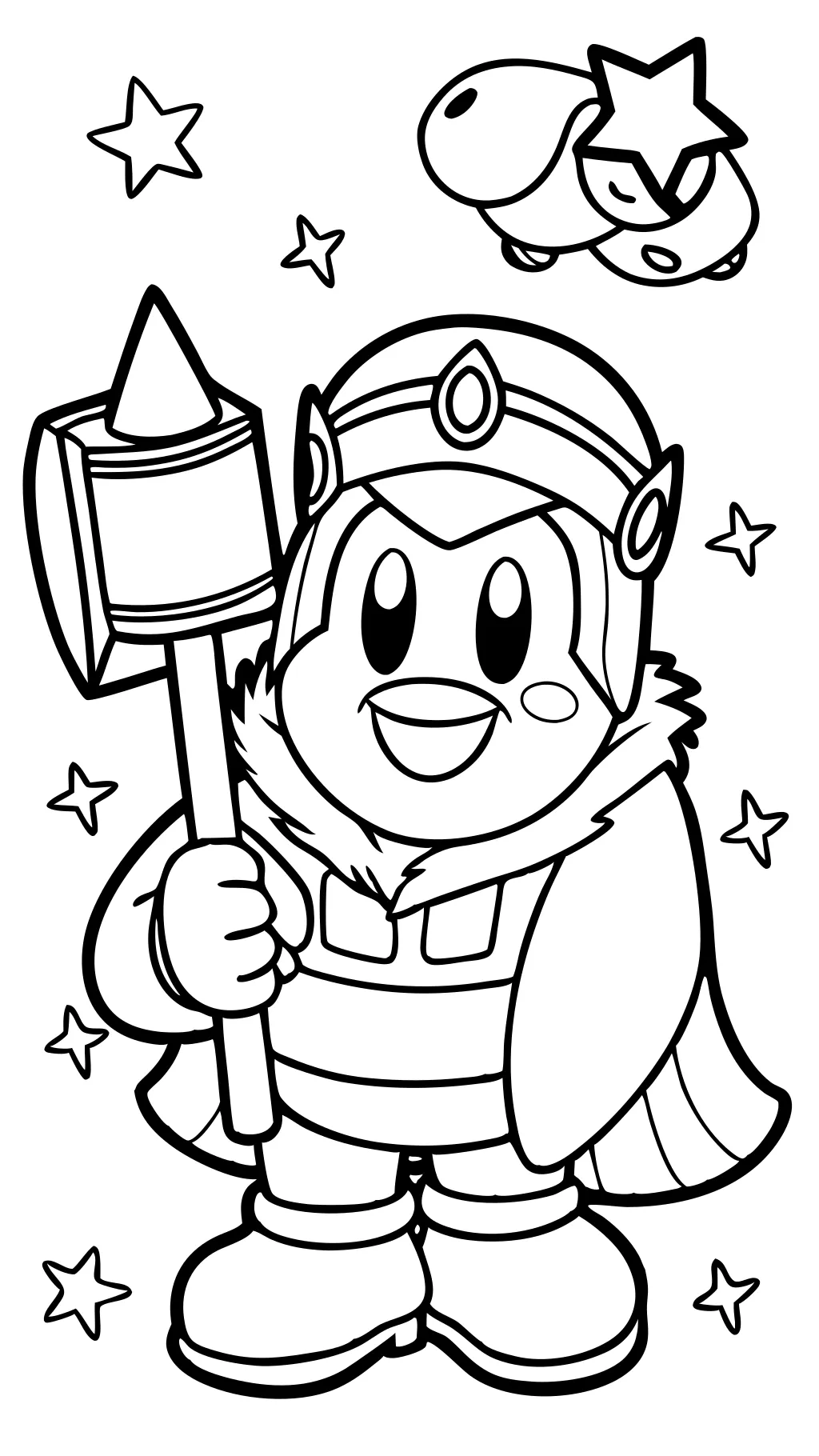 Página para colorear de King Dedede